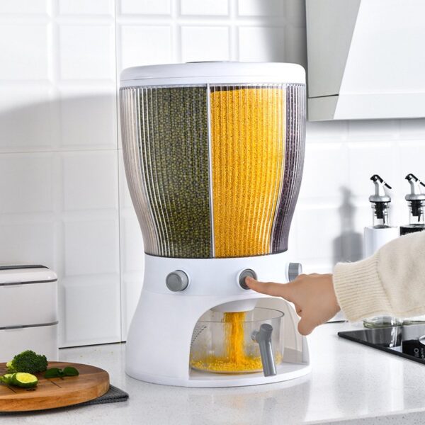 Rotating Insect-Proof Sealed Rice Bucket